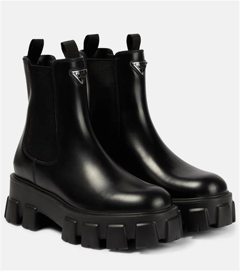 prada calf leather chelsea boot|prada monolith boots nordstrom.